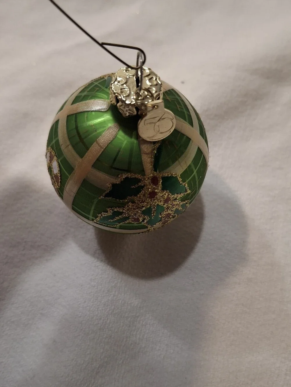 Vintage Waterford & Dept 56 Christmas Glass Ornament